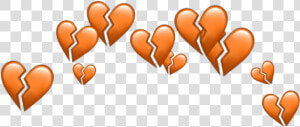  heartbroken  broken  heart  broken Heart  brokenheart   Sad Face With Broken Hearts  HD Png Download
