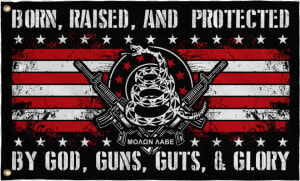 Protected By God  Guns  Guts  amp  Glory Class   Label  HD Png Download