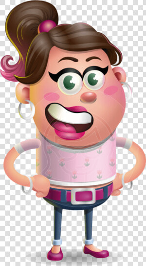 Cute Casual Girl Vector 3d Cartoon Character Aka Molly   Cartoon  HD Png Download