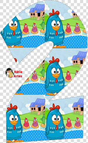 Thumb Image   Numero 2 Galinha Pintadinha  HD Png Download