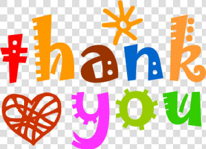 Thank You With Heart   Transparent Thank You Clipart  HD Png Download