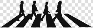 Thumb Image   Beatles Abbey Road Silhouette Vector  HD Png Download