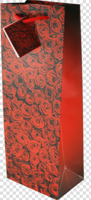 Red Roses Wine Gift Bags   Motif  HD Png Download
