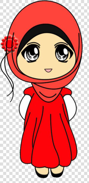 Hijab Girl Cartoon Png  Transparent Png