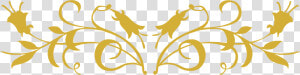 Gold Flourish Png   Black And White Clipart Design  Transparent Png