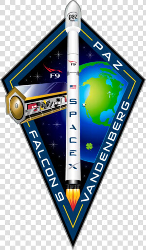 Transparent Space X Logo Png   Falcon 9 Paz Patch  Png Download