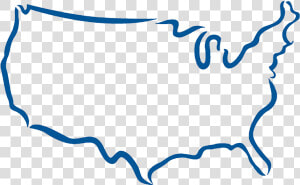 Transparent United States Outline Png   Outline Of United States Png  Png Download