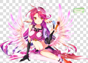 Jibril Shiro No Game No Life Ngnl Anime Manga Art Anime   No Game No Life Flügel  HD Png Download
