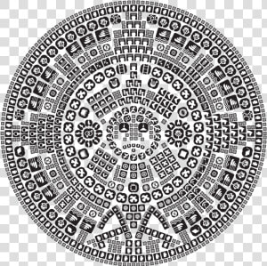 Transparent Simple Doily Clipart   Aztec Symbol Transparent Background  HD Png Download