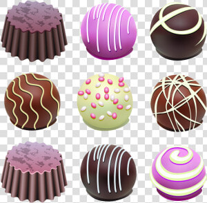 Chocolate Bonbon Clip Art   Cake Ball Clip Art  HD Png Download