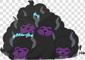 Pile Of Sleepy Electric Fluffalo Cute Fluffy Fluffalo   Starbound Fluffalo Cute  HD Png Download