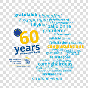60 Years Of The European Community   European Consumer Centres Network  HD Png Download