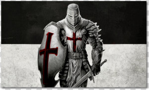 Thin Blue Line Crusader  HD Png Download