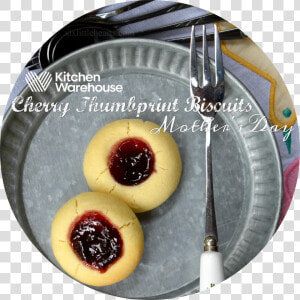 Cherry Thumbprint Biscuits  A Special Mother S Day   Soul Cake  HD Png Download