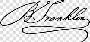 Benjamin Franklin In Cursive  HD Png Download
