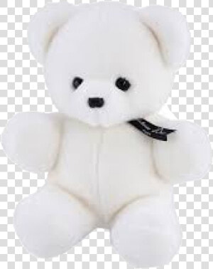 White Teddy Bear Png Free Download   Petit Ours En Peluche Blanc  Transparent Png