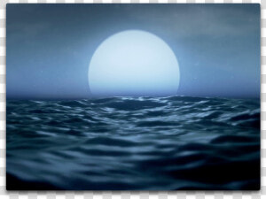 Moonrise Ocean   Sea  HD Png Download