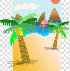 Coqueiro De Praia Clip Arts   Imagens De Coqueiro De Praia  HD Png Download