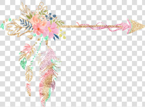 Transparent Feathers Arrow   Boho Arrow Clipart  HD Png Download