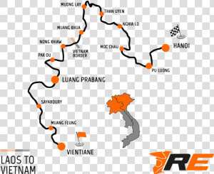 Vietnam Motorbike Tour   Map  HD Png Download