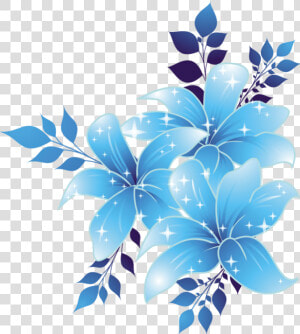Blue Flower Blue Flower Clip Art  HD Png Download