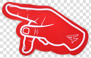 Faze Up Foam Finger  HD Png Download