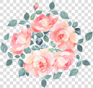 Romantic Roses Watercolour B  HD Png Download