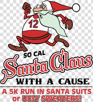Santa Claus With A Cause 5k 10k   Santa Run 2019 Ashby  HD Png Download