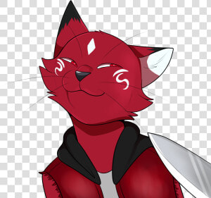 A Smug Keare At Knifepoint   Cartoon  HD Png Download