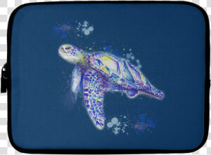 Watercolor Sea Turtle Laptop Sleeves   Turtle  HD Png Download