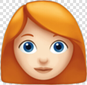 Redheaded Emoji 👩🏻‍🦰❤❤ As A Redheaded Gal I Love   Woman Red Hair Emoji  HD Png Download