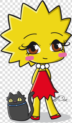 Lisa Simpson Chibi By Dcrmx Lisa Simpson  Homer Simpson    Lisa Simpson Chibi  HD Png Download