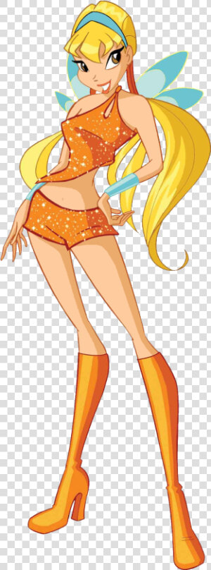 Winx Club Stella Normal Png   Stella Winx Club Characters  Transparent Png