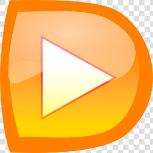 Play 3 Clipart   Orange Play Button Png  Transparent Png