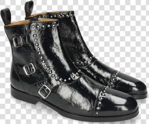 Ankle Boots Susan 45 Soft Patent Oriental Rivets   Chelsea Boot  HD Png Download