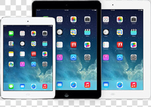 Android And Apple Tablets  HD Png Download