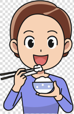 Man Eating Rice Medium   Eat Clipart Png  Transparent Png