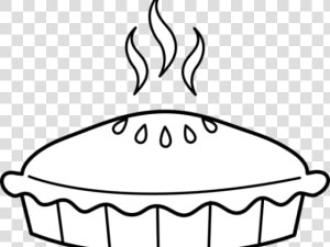 Pie Clipart Outline   Pie Clipart Black And White  HD Png Download