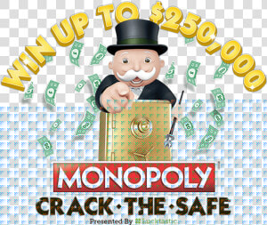 Lucktastic Monopoly Crack The Safe Contest Sweepstakes   Cartoon  HD Png Download