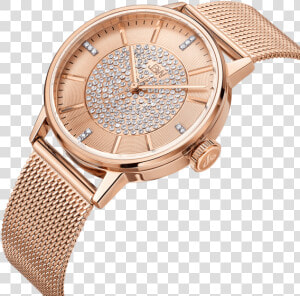 Jbw Women  39 s Diamond Rose Gold Watch  HD Png Download