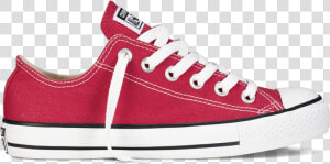 Red Low Top Converse Womens  HD Png Download