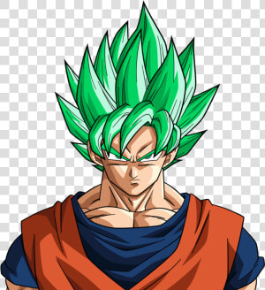  goku Ssj Green   Blue Dragon Ball Z Goku Super Saiyan  HD Png Download