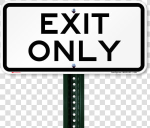 Exit Only Sign  HD Png Download