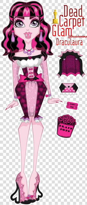 Dead Carpet Glam Draculaura   Illustration  HD Png Download