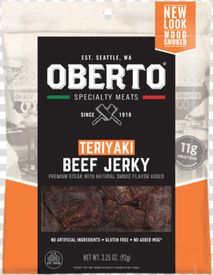 Ob Teriyaki Beef Jerky   Us Beef Jerky Brands  HD Png Download