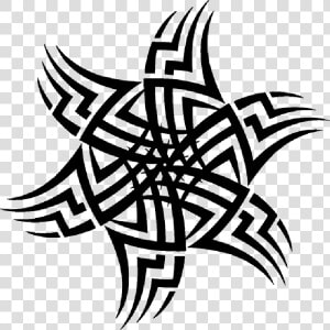 Stylized  Star  Pattern  Circle  Art  Wavy   Circle Tribal Patterns Png  Transparent Png