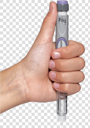 Transparent Hand Holding Beer Png   Lantus Needles Using Hand  Png Download