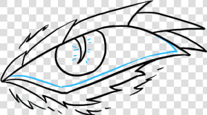 How To Draw A Dragon Eye   Easy Dragon Eye Drawing  HD Png Download