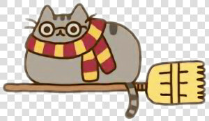  pusheen  harry Potter  harry  potter  cute  kawaii   Pusheen Harry Potter Clip Art  HD Png Download