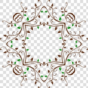 Leafy Vine Frame  HD Png Download